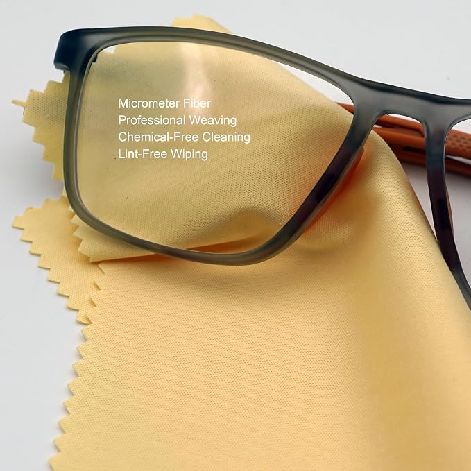 AAwipes Eyeglasses Cleaning Cloth Glasses Cloths 5.5"x5.5" 100pcs Yellow | - Image 2