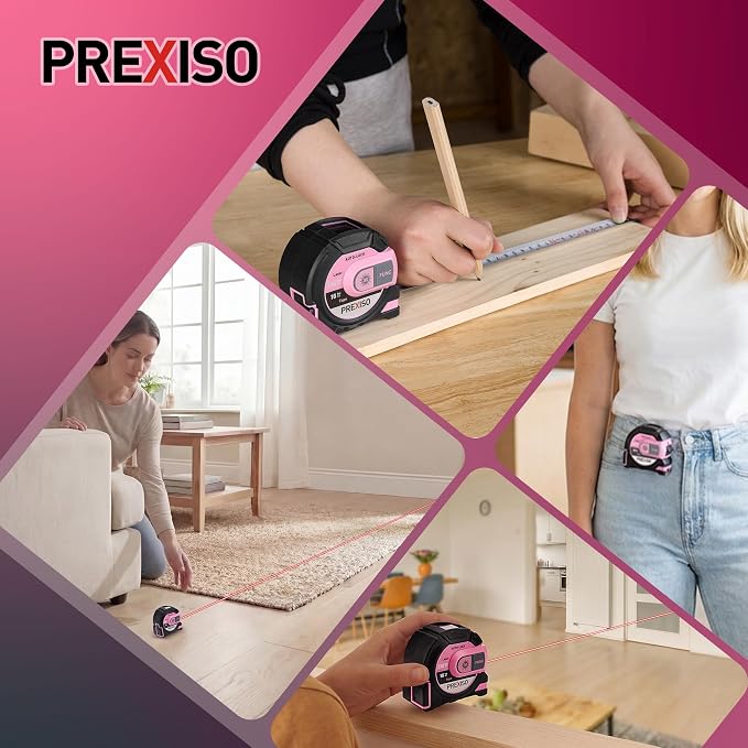 PREXISO 2-in-1 Laser Tape Measure, 215Ft Laser Measure & 16Ft Tape Measure - Image 8