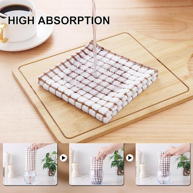 Kitinjoy Cotton 6 Pack Terry Kitchen Towels - Image 3