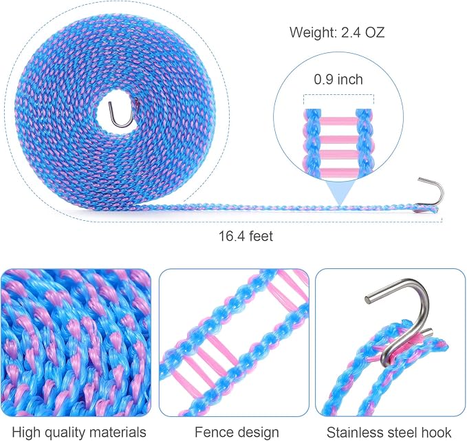 3-Pack Windproof Clothesline - Image 3