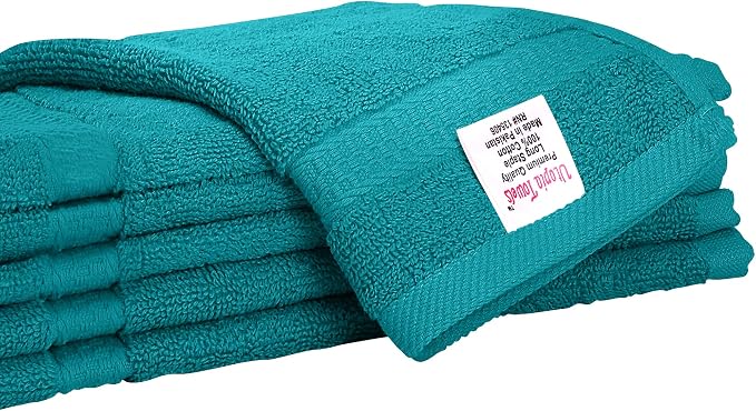 Utopia Towels 12 Pack Premium Wash Cloths, 12x12 in, 100% Cotton, Turquoise | - Image 5