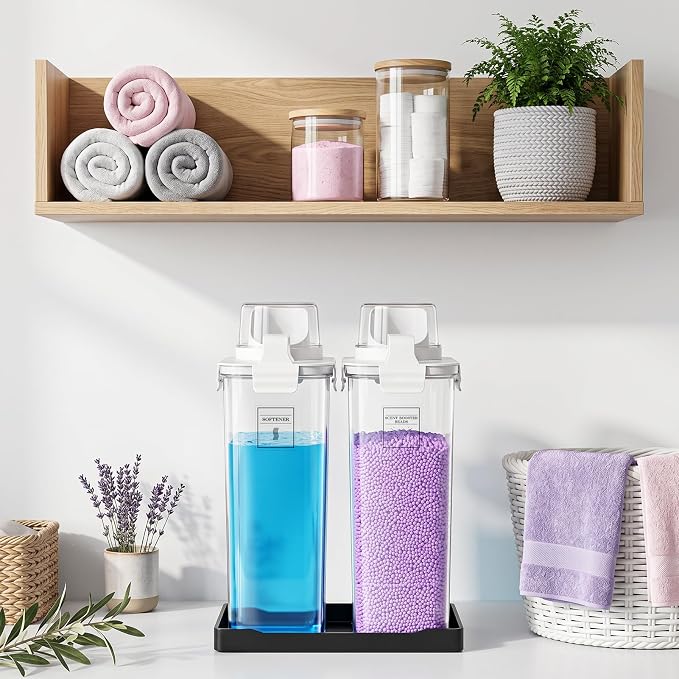 94oz Laundry Detergent Dispenser Container, Soap Dispenser, 2 Pack - Image 3