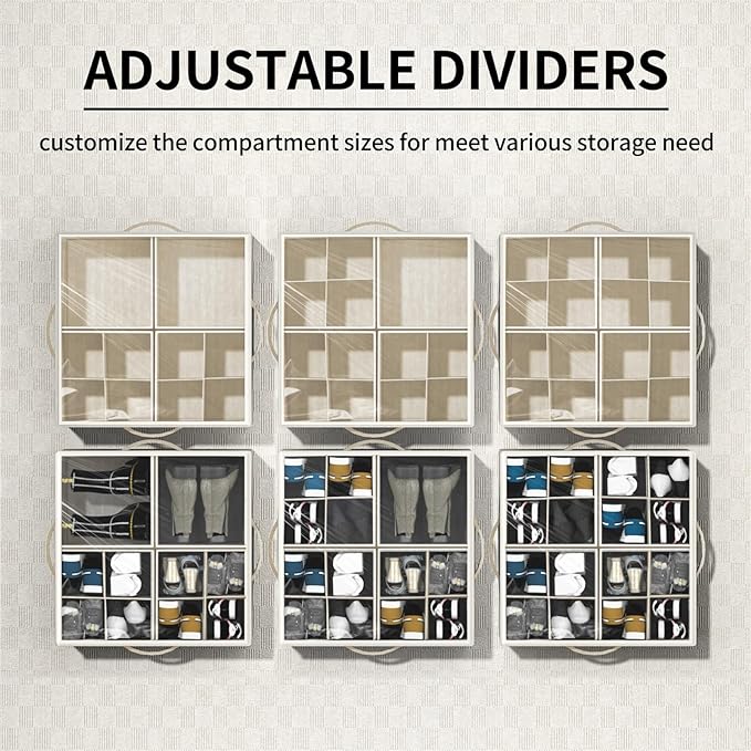 Aokeyee Shoe Organizer for Closet, Foldable Shoe Storage Organizer Box Bin - Image 3