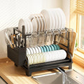 2-Tier Foldable Dish Drying Rack by HomeCurated