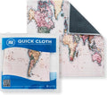 Microfiber Wholesale Quick Cloth Glasses Cleaning Cloths 8x8 World Map | 1-Pack by MicrofiberWholesale