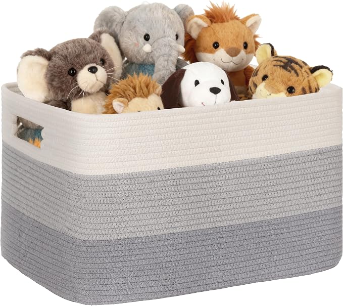 72L Large Woven Laundry Basket Hamper by SunNewt