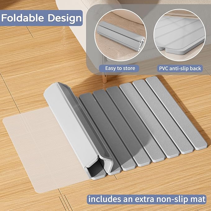 Large Stone Bath Mat 31.5 x 19.7in, Diatomaceous Earth Mat - Image 5