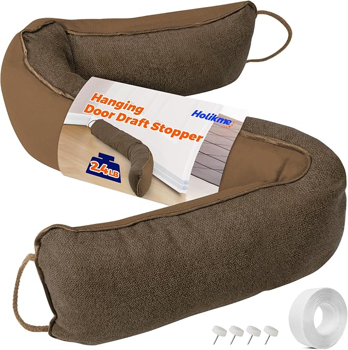 Holikme Weighted Door Draft Stopper, Heavy Duty Under Door Draft Blocker Bottom by Holikme