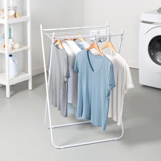 Honey-Can-Do Collapsible Metal Clothes Drying Rack, Foldable Laundry Rack Holds - Image 2