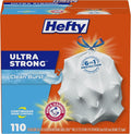 Hefty Ultra Strong 13 Gallon Trash Bags, Tall Kitchen Trash Bags 13 Gallon Size by Hefty