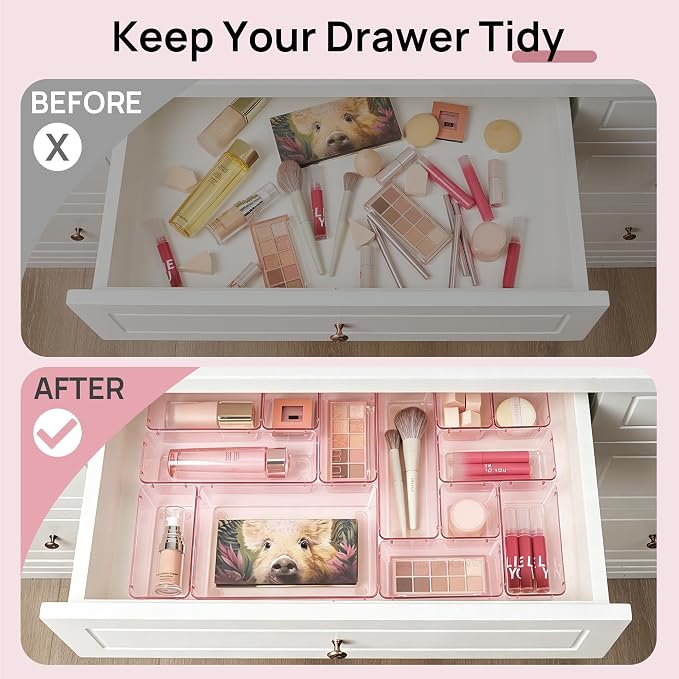 Vtopmart 25 Pack Plastic Drawer Organizers - Image 3