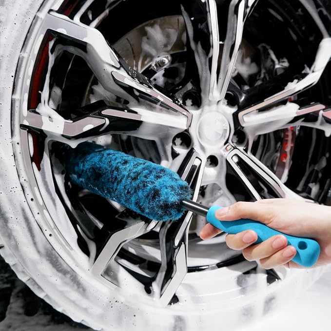 PRO Choice 4 Pack Long Handle Wheel Brush Kit - Image 9