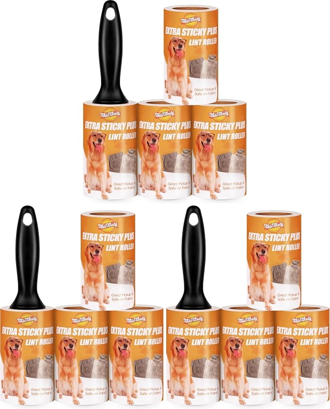 WulaWindy Lint Roller for Pet Hair, Extra Sticky Lint Rollers Pet Hair Remover by WulaWindy