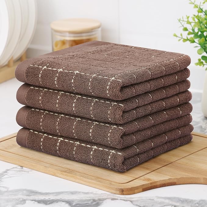 Homaxy 100% Cotton Terry Kitchen Towels, 6 Pack - Image 8
