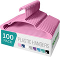 NEATERIZE Clothes Hangers Plastic 100 Pack by Neaterize