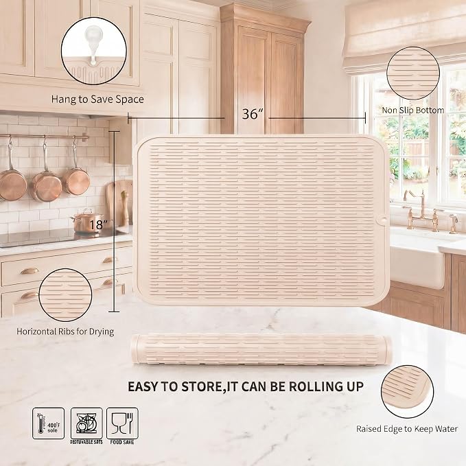 MicoYang Silicone Dish Drying Mat - Image 2