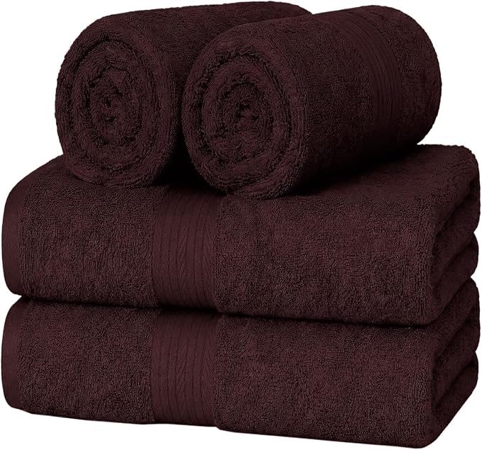 100% Cotton Hand Towels 18x28 Inches, 600 GSM, Soft & Absorbent by AmpleDecor
