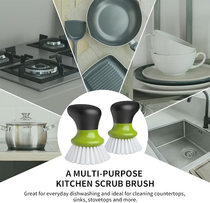 MR.SIGA Dish Scrub Brush, Palm Brush Dish Scrubber, sink cleaning, palm scrubber - Image 4