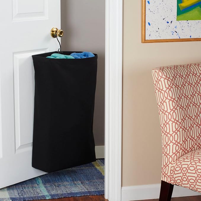 Household Essentials Door Hanging Laundry Bag in Washable Canvas - Image 2