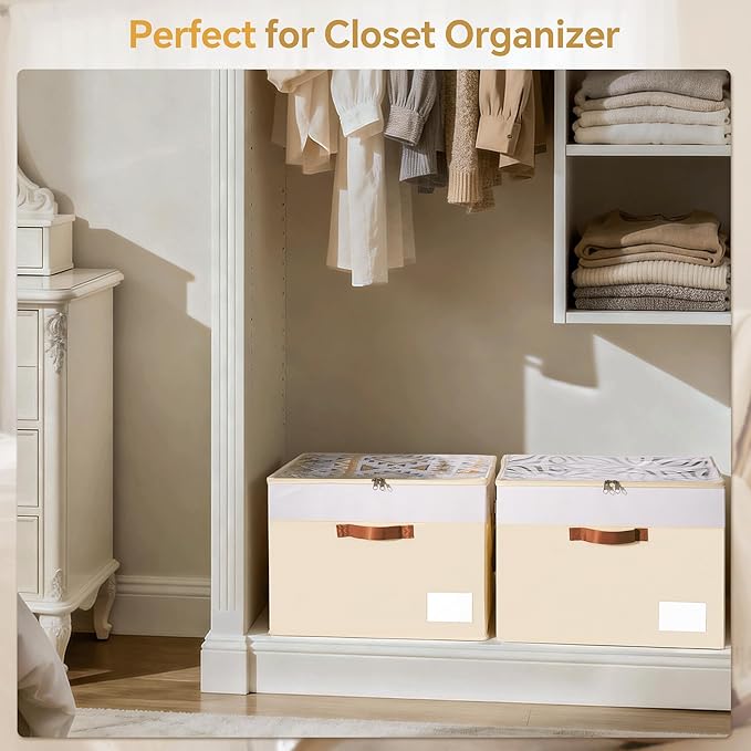 Criusia Shoe Organizer for Closet, 2 Pack Foldable Shoe Storage Organizer Box - Image 6