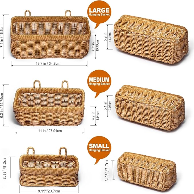 Wall Hanging Baskets for Bathroom Kitchen Door Organizing - Image 2