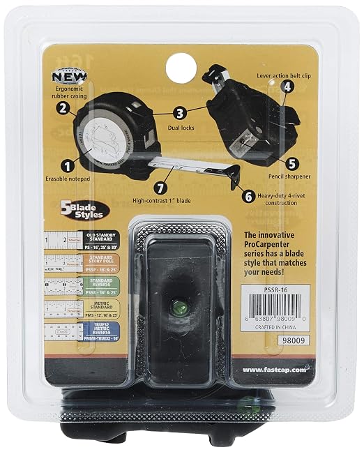 FastCap ProCarpenter Standard Reverse Measuring Tape, 16 Foot - Image 5