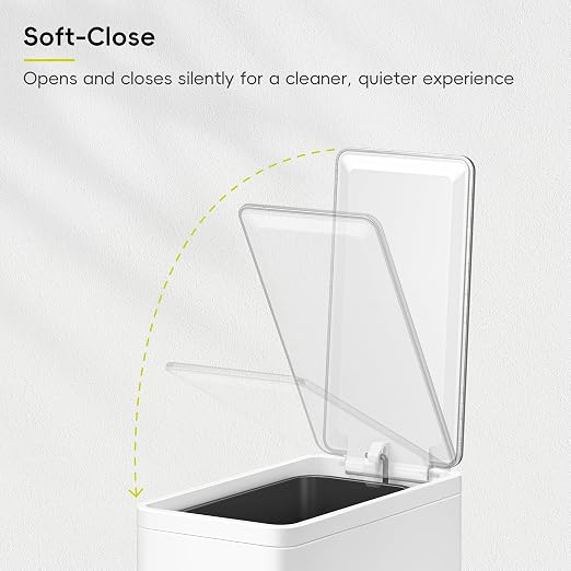 EKO Slim Small Bathroom Trash Can - Image 6