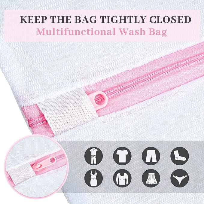 Nuenen 36 Pieces Mesh Laundry Bags Fine Mesh Wash Bags - Image 3