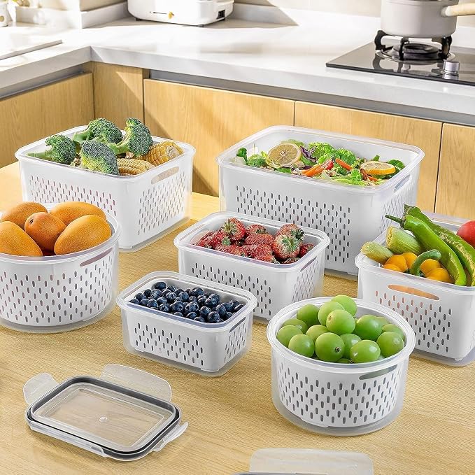 5 PCS Large Fruit storage Containers - Image 9
