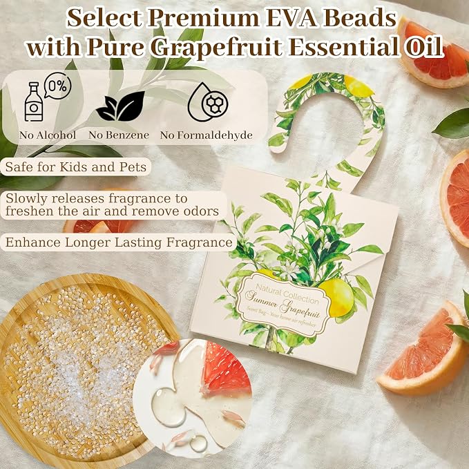 24 PCS Lavender Sachets for Drawers and Closets, Natural Closet Freshener - Image 3