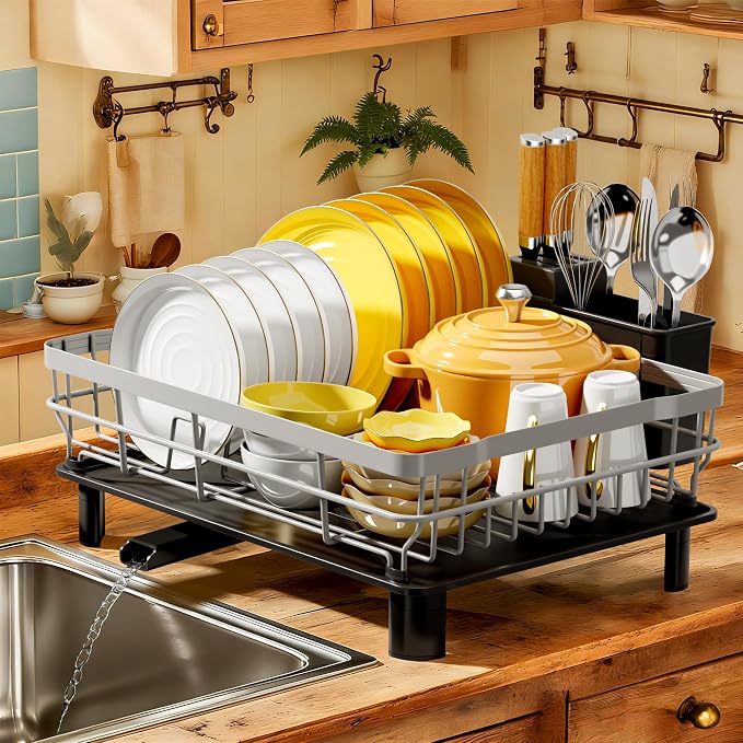 MOUKABAL Dish Drying Rack with Drainboard by MOUKABALGREATHELPER