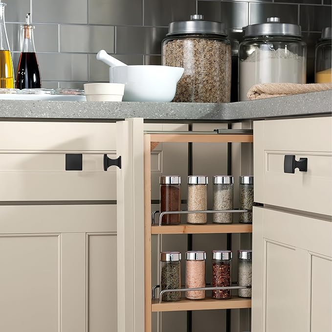 khtumeware 10 Pack 5 Inch Cabinet Handles - Matte Black Pulls and Drawer Hardware for Cabinets