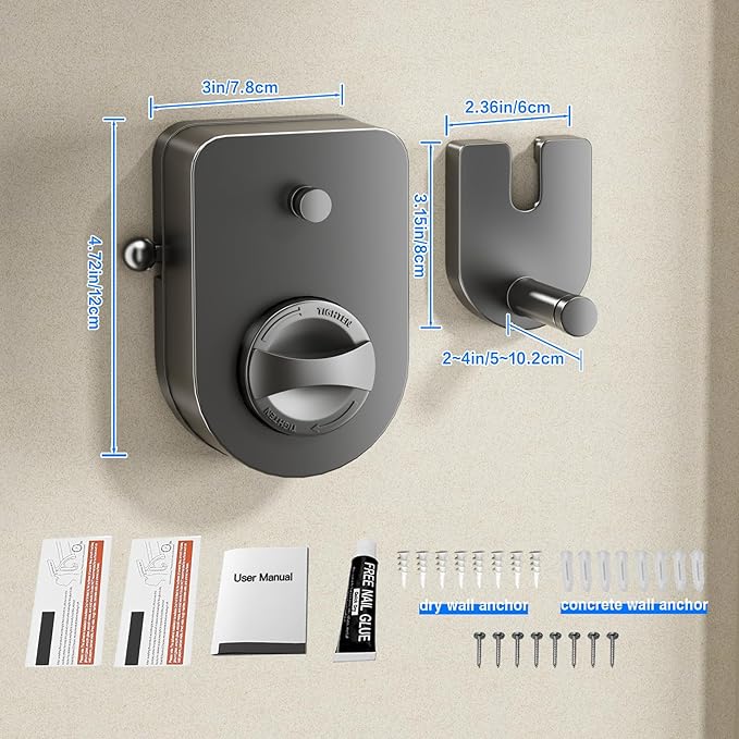 MUSTORN Retractable Clothesline Indoor, Non-Sagging Outdoor Clothes Line - Image 7