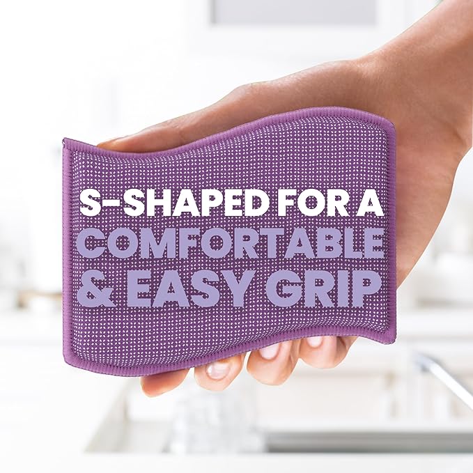 Scotch-Brite Clean & Rinse Non-Scratch Scrub Sponges – Dual-Sided Scrubber - Image 7