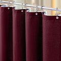 Vipfree 3 in 1 Shower Curtain Set, Waffle Shower Curtain and Liner Set by Vipfree