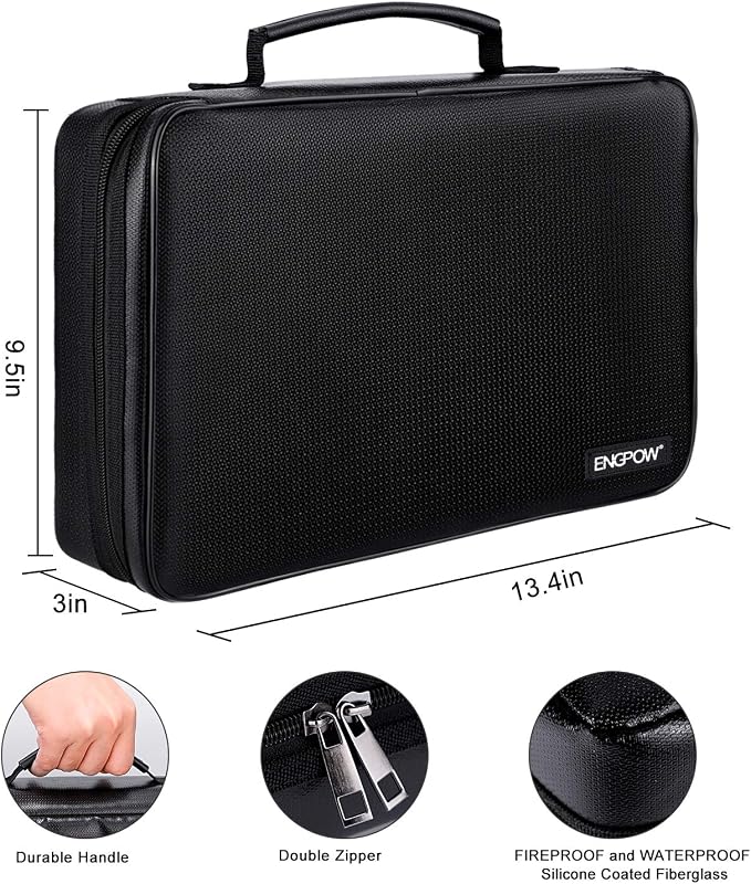 ENGPOW Battery Organizer Storage Box w/Tester, Protects Up to 220 Batteries | - Image 2