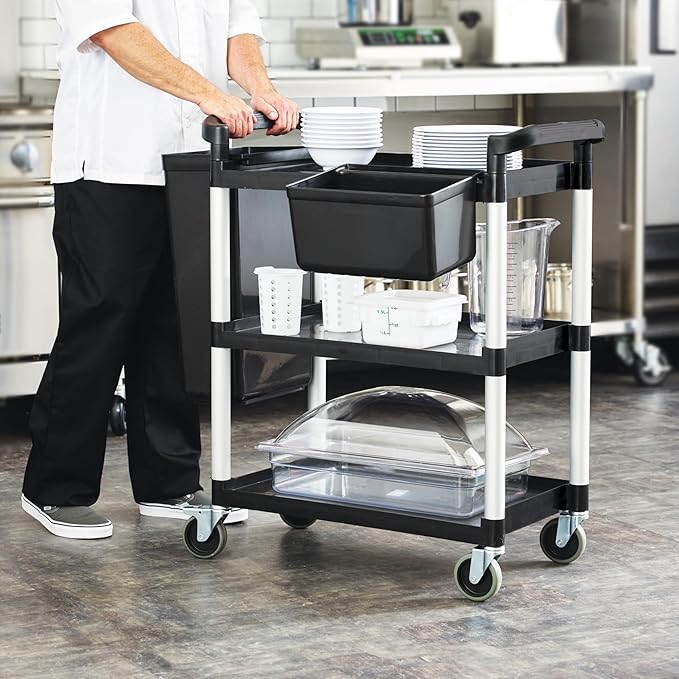 Winco Utility Cart, Black, 32" x 16"
