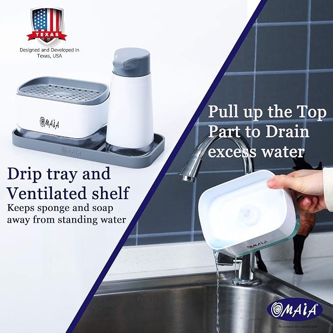 OMAIA 4-in-1 Dish Soap Dispenser Set - Image 4
