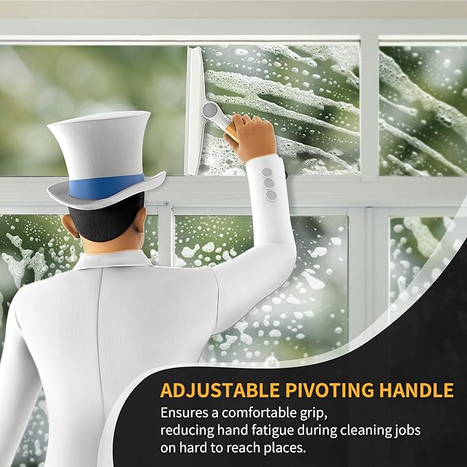 MR.SIGA Silicone Squeegee for Shower Door, 10 inch, showers and glass surfaces - Image 3