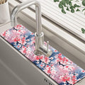 Japanese Pink Cherry Blossoms Dish Drying Mat by Unknown