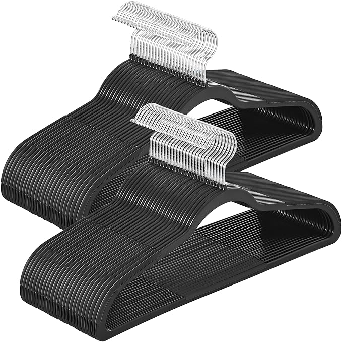 SONGMICS Plastic Clothes Hangers, Space-Saving | 0.2 Inches Thick, 17.7 Inches by Unknown