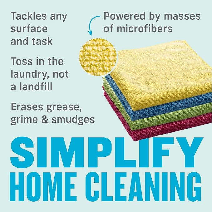 E-Cloth General Purpose Cleaning Cloth Kit, Reusable Cleaning Towel, 4 Pack - Image 4