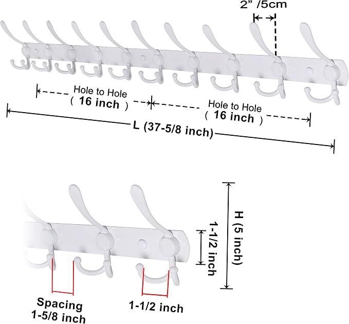 Coat Rack Wall Mount - Image 2