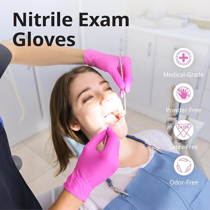 SwiftGrip Powder-Free Nitrile Gloves, Disposable Nitrile Gloves, Latex-Free - Image 5