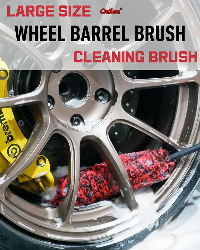 Professional 4 Pack Long Handle Wheel Brush Kit - Image 2