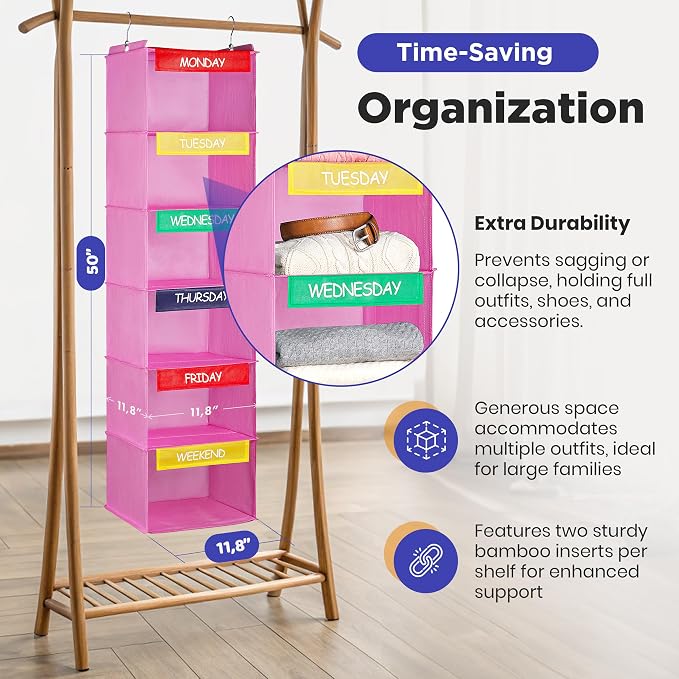 Handy Laundry Weekly Clothes Organizer - Image 2