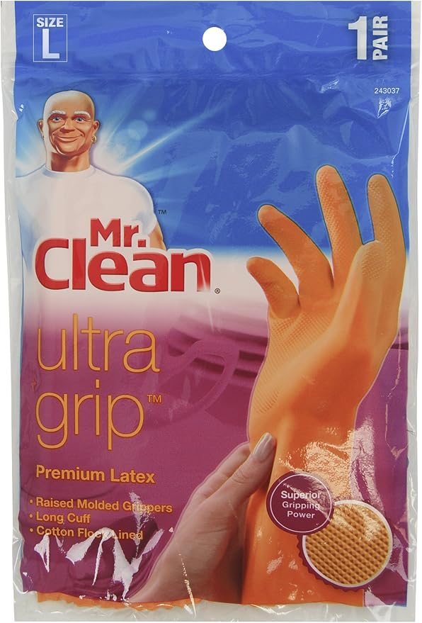 Mr. Clean Ultra Grip Premium Latex Gloves 13 1/2 in Long Length Pack of 1 - Image 2