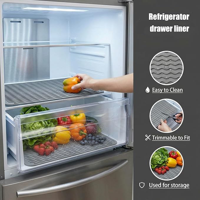 MicoYang Silicone Dish Drying Mat, Heat-Resistant Trivet to 450°F, Non-Slip & - Image 7