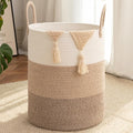 OIAHOMY 60L Nursery Hamper Laundry Basket Laundry Hamper Gradient Brown by MasterofSpaceOptimization