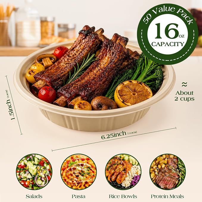 100 Piece Meal Prep Bowl Containers - Image 4